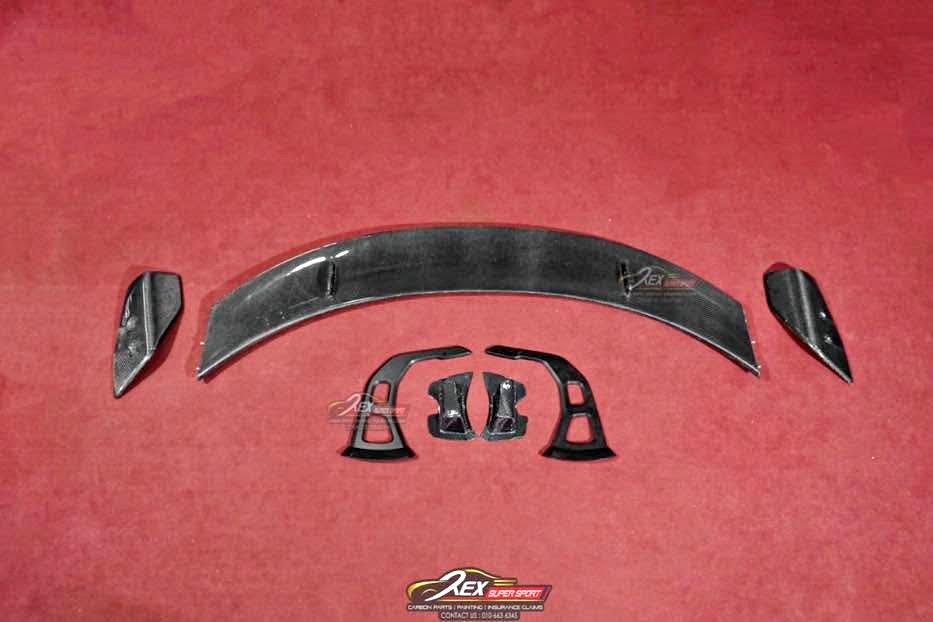 TOYOTA SUPRA A90😈 AD V2 DESIGN CARBON SPOILER🔥 BEST PRICE NOW‼️ READY STOCK