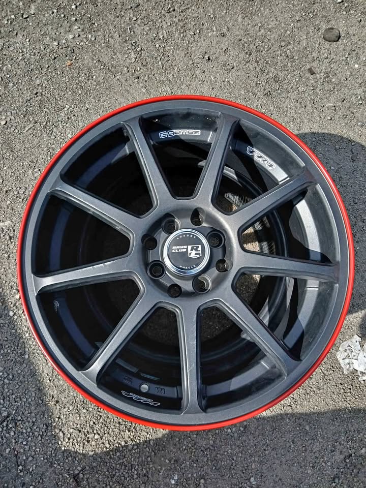 RAYS G-GAMES 77M 17″ MADE IN TAIWAN 🇹🇼 4 HOLES, Semua 4 BIJI utk RM 950 saja (stok lama yang baru)