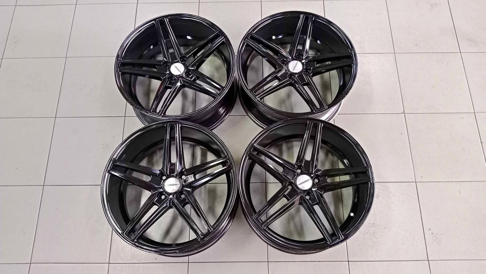 Used sport Rim 17×7.5JJ ET33 (VOSSEN CV5) PCD 4H×100 (1set) 👉Rim 17"swap17" RM440👈