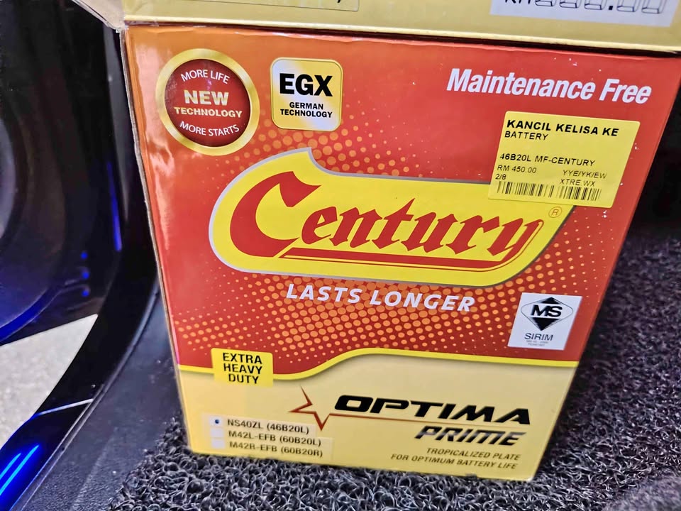 Car Battery Century ns40L