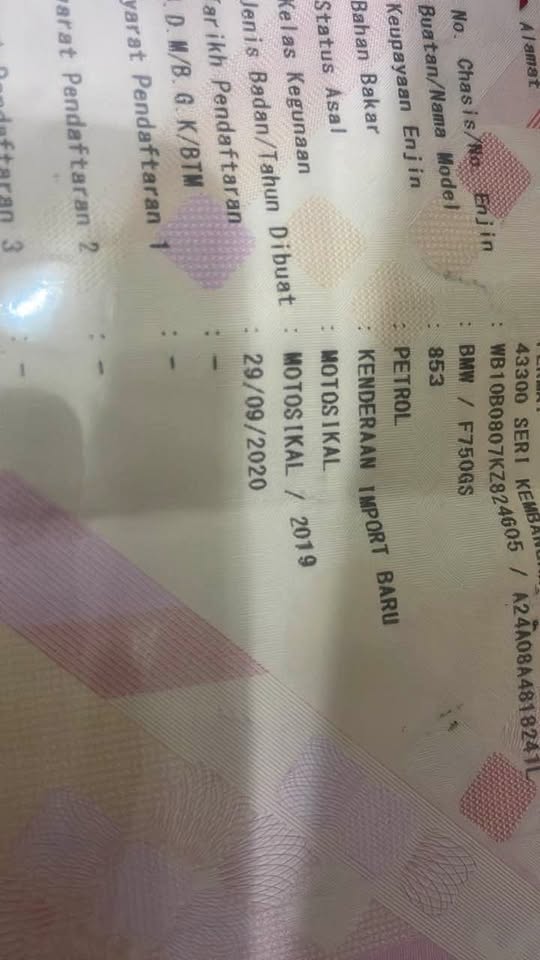 BMW f750 f850 year 2020